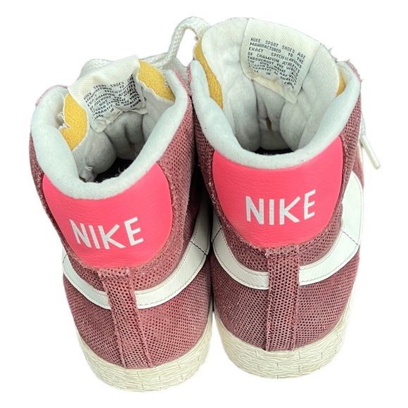 Nike Blazer mid 77’ womens burgundy metallic and pink size 8 - Picture 5 of 8